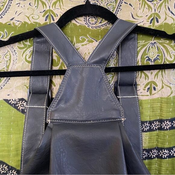 Vintage Black Fahrenheight by Christian Dior Faux Leather Backpack - Picture 2 of 16